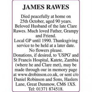 JAMES RAWES