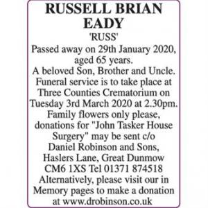 RUSSELL BRIAN EADY RUSS