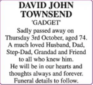 DAVID JOHN TOWNSEND