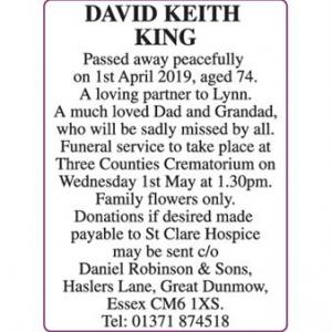 DAVID KEITH KING